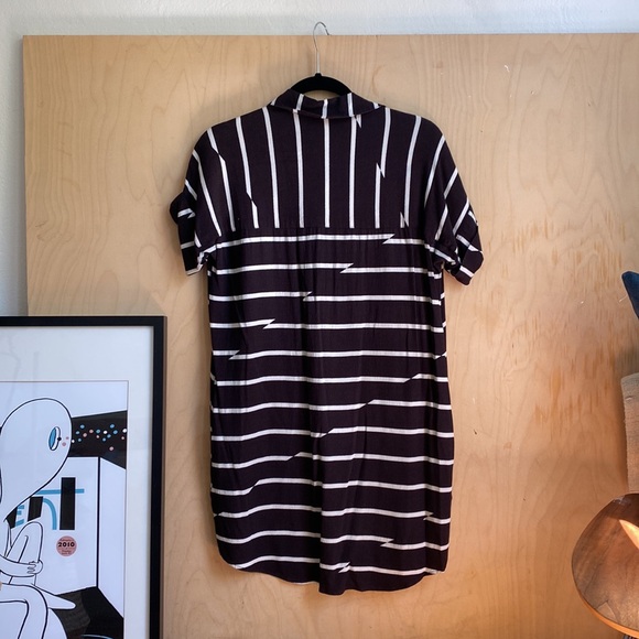 Madewell | Stripe Button Down Courier Dress S - Picture 4 of 7